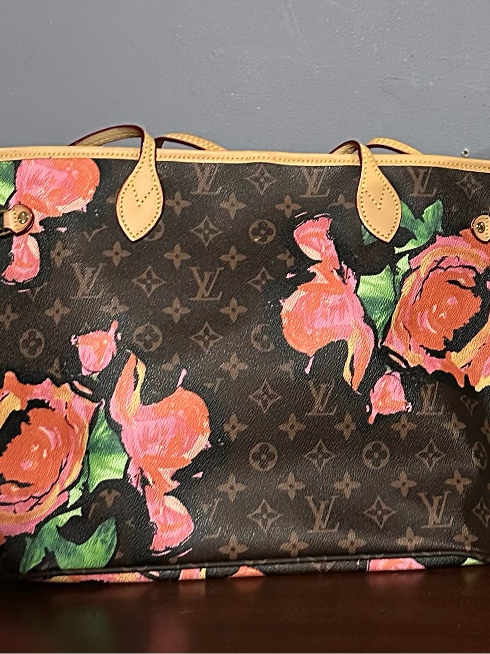 Pink floral tote bag - Picture 2 of 9